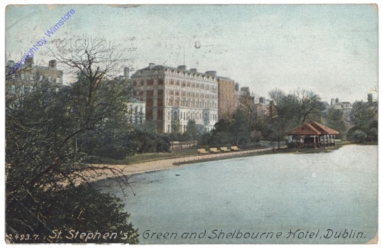Dublin, St. Stephen's Green and Shelbourne Hotel