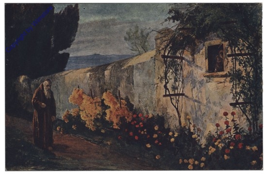 Mönch im Klostergarten