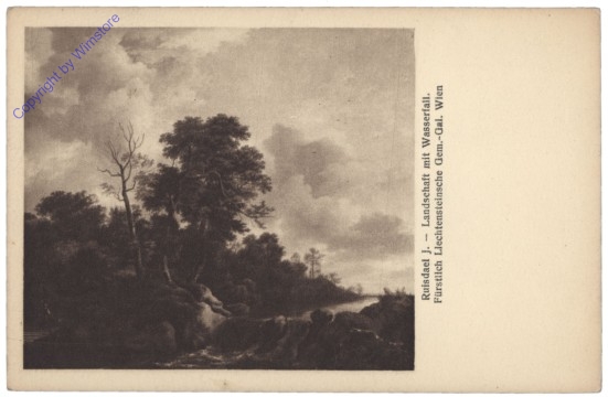 Landschaft mit Wasserfall