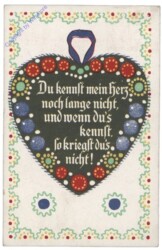 Herz-Vers: Du kennst mein Herz ...