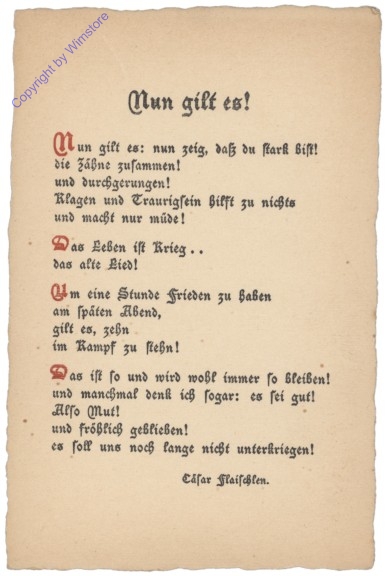 Nun gilt es!