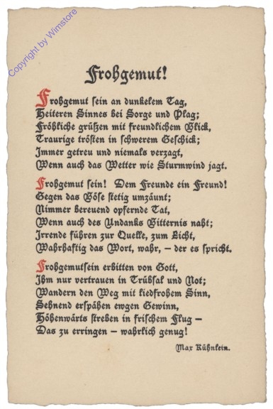 Großgemut!