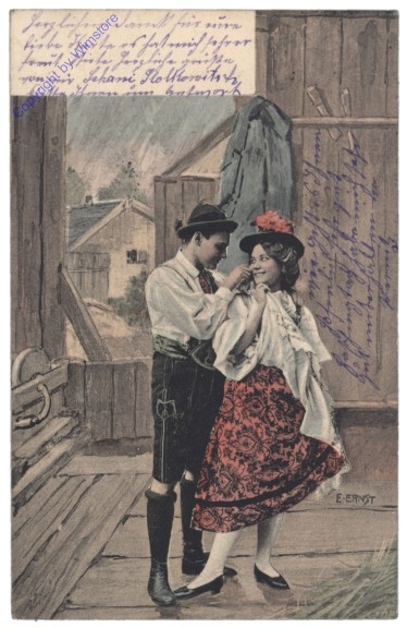 ak143014 Pärchen in Tracht