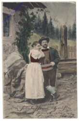 ak143015 Pärchen in Tracht
