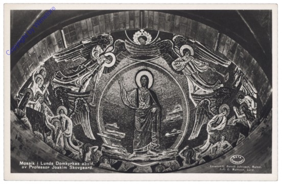 ak143123 Lund, Mosaik i Lunds Domkyrkas absid