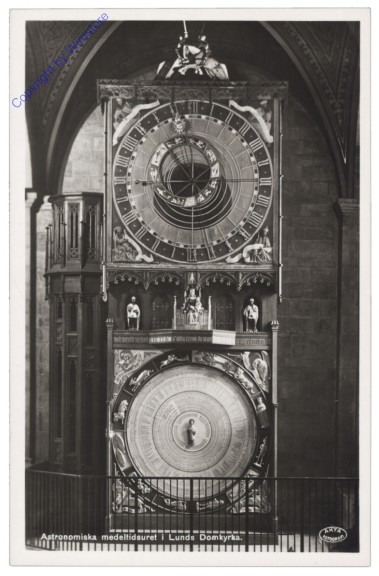 ak143125 Lund, Astronomiska medeltidsuret i Lunds Domkyrka