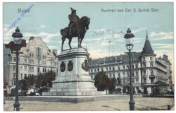 ak143159 Malmö, Stortorget med Carl X Gustafs Staty