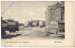 Norrköping, Vy af Motala Ström fran Bergsbron