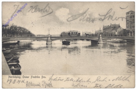 ak143185 Norrköping, Oskar Fredriks Bro