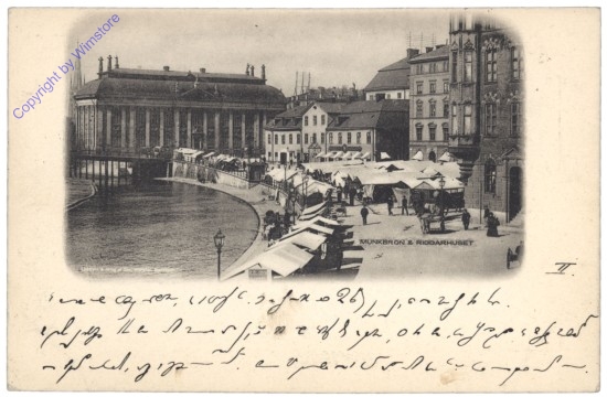 ak143197 Stockholm, Munkbron & Riddarhuset