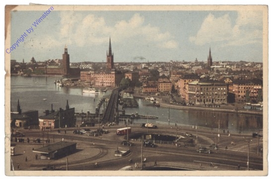 ak143198 Stockholm, Slussen och Gamla Stan