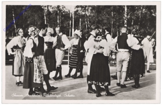 ak143245 Stockholm, Skansen, Folkdanslaget