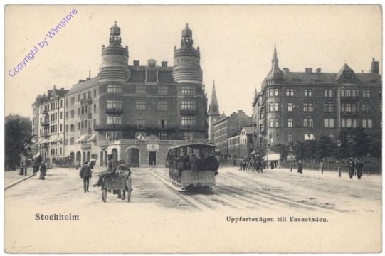 ak143265 Stockholm, Uppfartsvägen till Vasastaden
