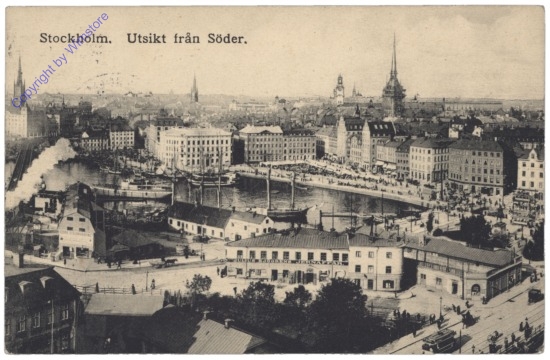 ak143278 Stockholm, Utsikt fran Söder