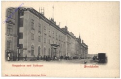 ak143297 Stockholm, Skeppsbron med Tullhuset