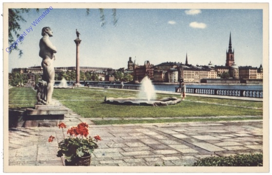 ak143327 Stockholm, Stadshusträdgarden