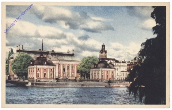ak143328 Stockholm, Riddarhuset med Storkyrkan