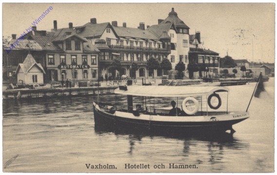 ak143352 Vaxholm, Hotellet och Hamnen