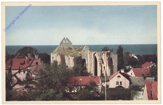 ak143368 Visby, S:t Nicolai ruin