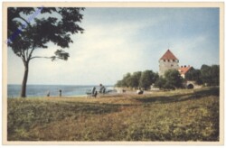 ak143373 Visby, Stranden med Kruttornet