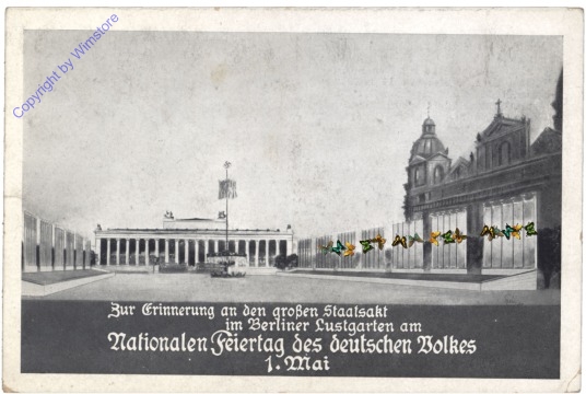 Zur Erinnerung an den großen Staatsakt im Berliner Lustgarten am 1. Mai