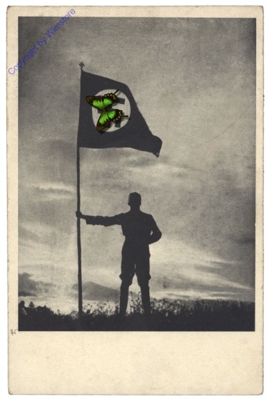Soldat mit Fahne