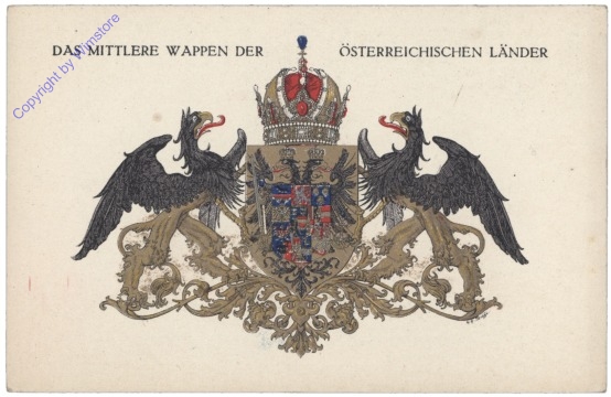 ak143684 Das mittlere Wappen der österreichischen Länder