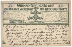 Weihnachtsgabe 1917