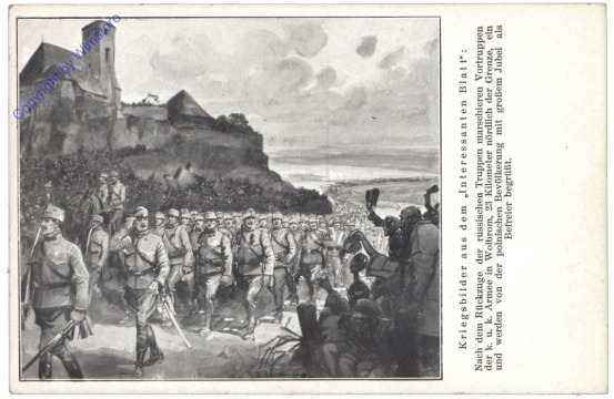 ak144026 Nach dem Rückzuge der russischen Truppen ...