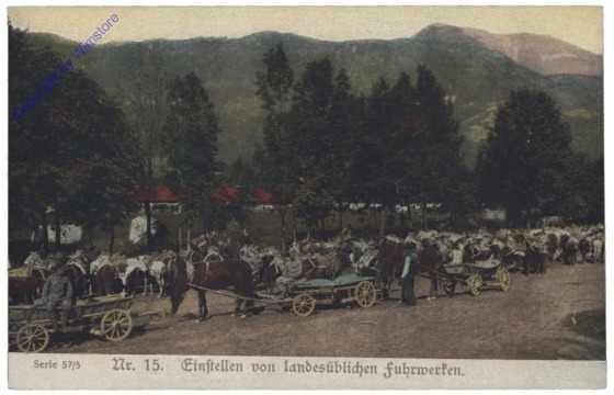 Einstellen von landesüblichen Fuhrwerken