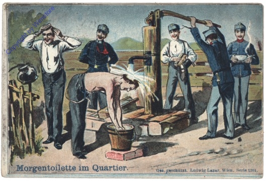 Morgentoilette im Quartier