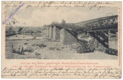 Die von den Buren gesprengte Modderfluss-Eisenbahnbrücke