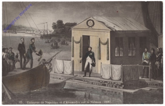 ak144206 Napoleon: Entrevue de Napoleon et d'Alexandre sur le Niemen