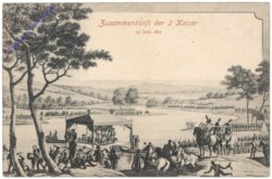 ak144209 Napoleon: Zusammenkunft der 2 Kaiser