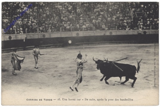 Corrida de toros, Una buena par - De suite, apres la pose des banderilles