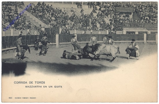 Corrida de toros, Mazzantini en un quite