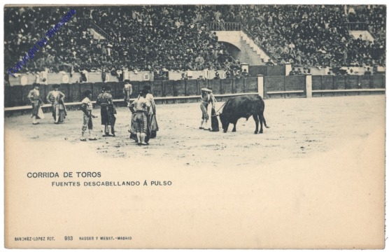 Corrida de toros, Fuentes descabellando a pulso