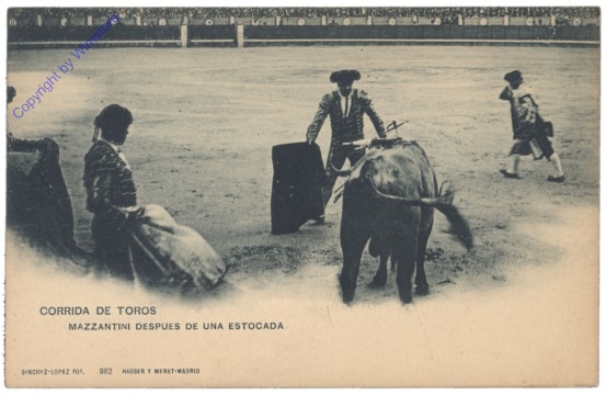 Corrida de toros, Mazzzantini despues de una estocada