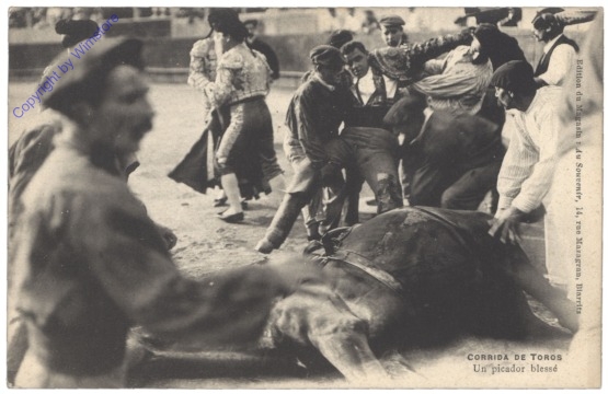 Corrida de toros, Un picador blesse
