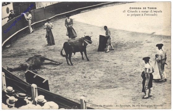 Corrida de toros, citando a matar