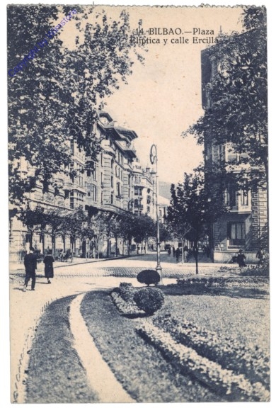 ak144426 Bilbao, Plaza Eliptica y calle Ercilla