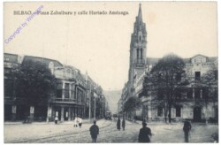 Bilbao, Plaza Zabalburu y calle Hurtado Amezaga