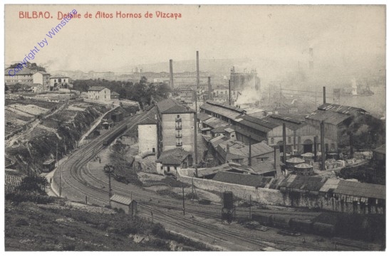 ak144435 Bilbao, Detalle de Altos Hornos de Vizcaya