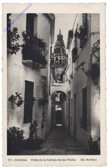 Cordoba, Vista de la Calleja de las Flores