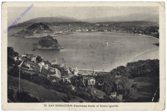 Donostia-San Sebastian, Panorama desde el Monte Igueldo