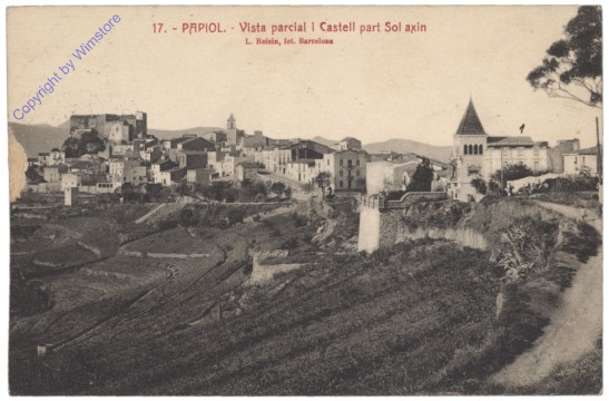 El Papiol, Vista Parcial i Castell part Sol axin
