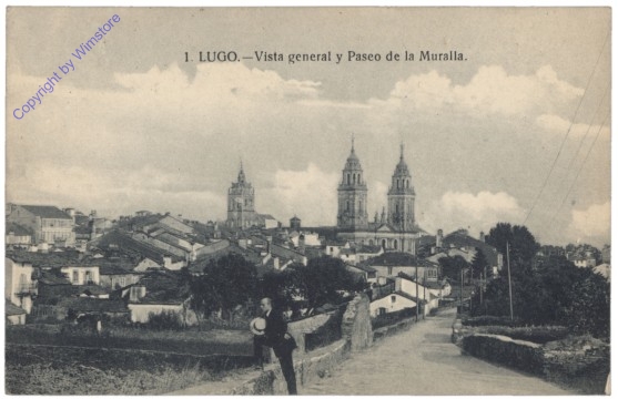 Lugo, Vista general y Paseo de la Muralla