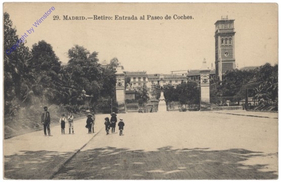 Madrid, Retiro: Entrada al Paseo de Coches