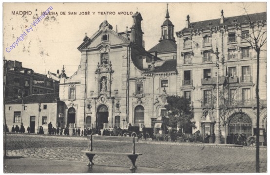 ak144571 Madrid, Iglesia de San Jose y Teatro Apolo
