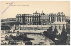 ak144588 Madrid, Palacio Real desde la Almudena